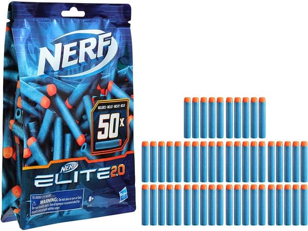 NERF Elite 2.0 Refill Pack - 50 Original Nerf Skott Pilar