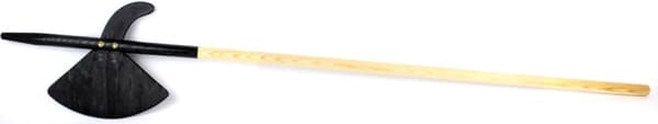 Hillebard i trä 119 cm, bladbredd ca. 21 cm