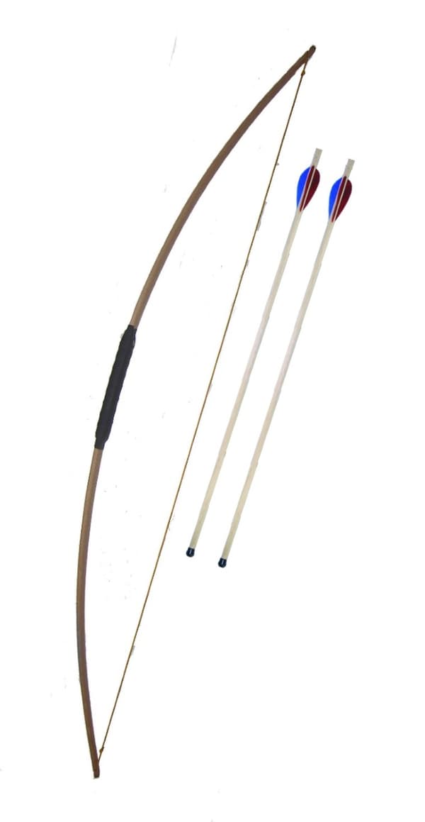 Sportbåge 120 cm m/2 pilar med fjädrar
