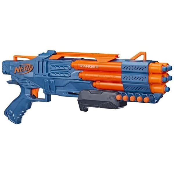 Nerf Elite 2.0, Ranger PD-5 Pump Blaster, 5-Barrel Shooter, 10 Nerf Elite Dart, lätt att använda, förvaring