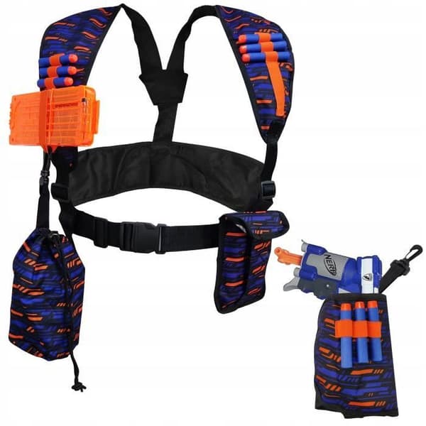 Tactical Kit - NERF - Hölster - Universalsele - Fodral för 30 pilar - Tidskriftsväska