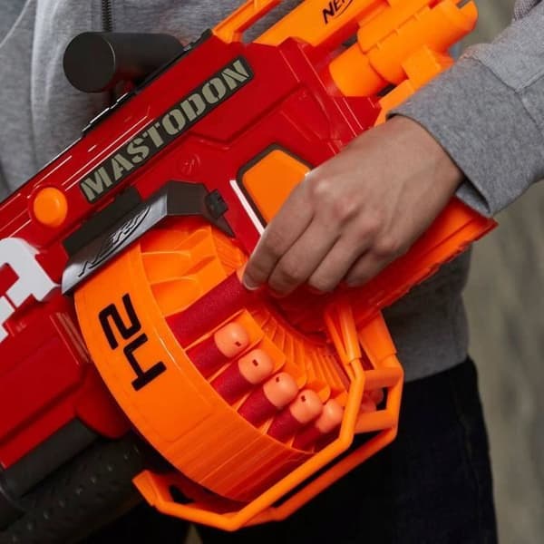 Pilar - Nerf - N-Strike MEGA - 12 pilar - Röda - Otroligt utbud