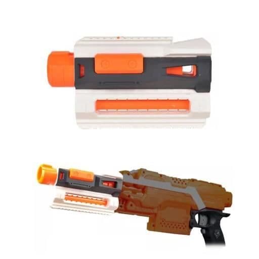 Kanonförlängning - Nerf - 2 taktiska skenor - Svart - För barn från 8 år