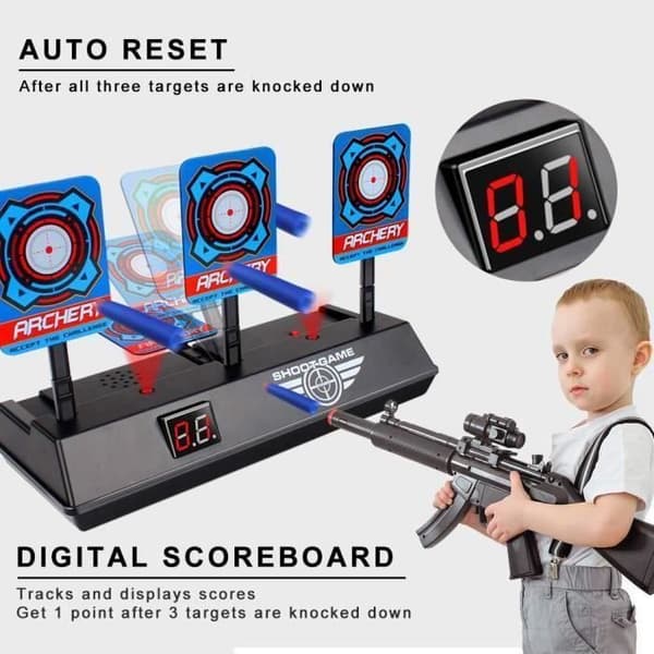 Digital Target Auto Reset Toy nerf elektronisk mål PR GAME foam dart Series