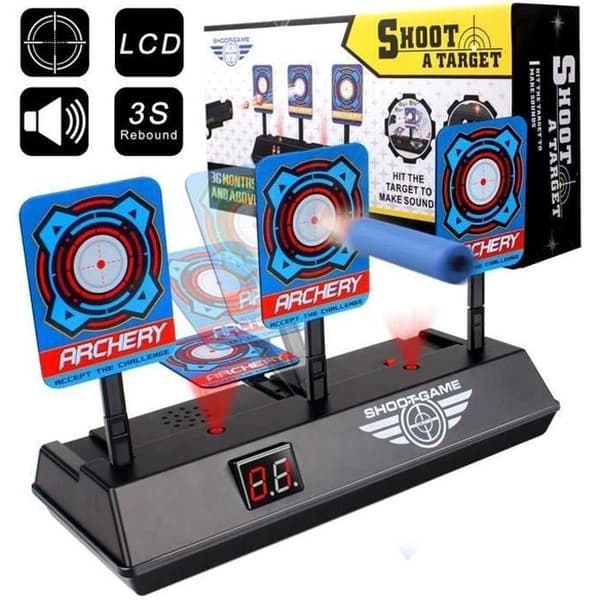 Digital Target Auto Reset Toy nerf elektronisk mål PR GAME foam dart Series