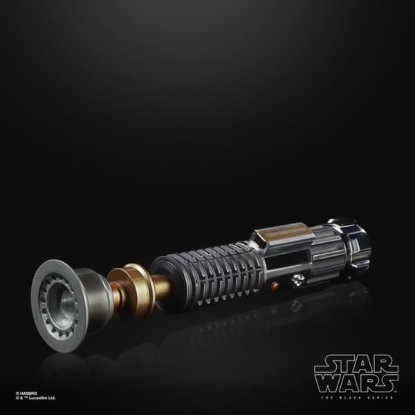 Obi-Wan Kenobi Force FX Elite Ljussabel med LED och ljudeffekter, Cosplay för vuxna, Star Wars The Black Series,