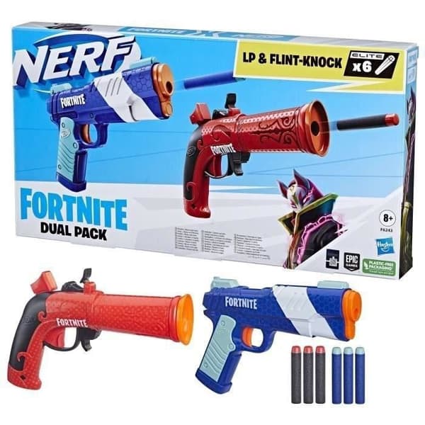 Skjutspel - NERF - Nerf Fortnite Dual Pack - 2 blasters och 6 Elite skumpilar