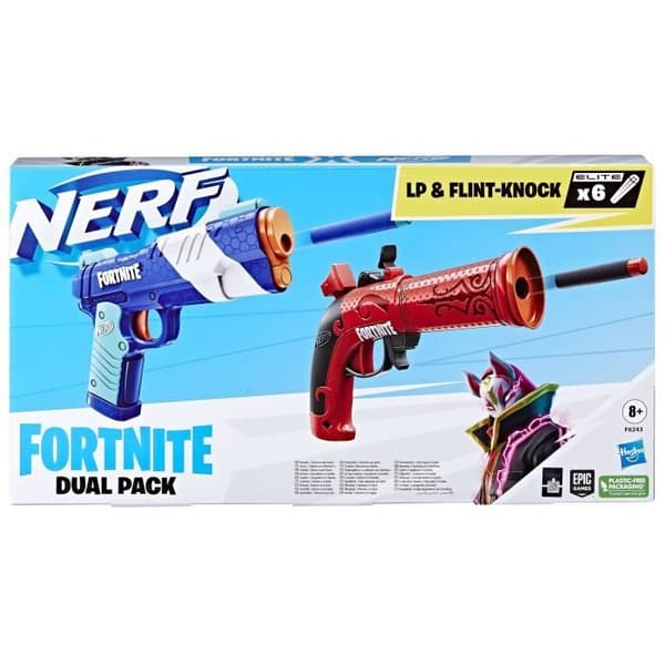 Skjutspel - NERF - Nerf Fortnite Dual Pack - 2 blasters och 6 Elite skumpilar