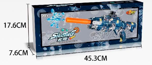 Elektronisk 2-i-1 Gel blaster + Dart blaster 59cm