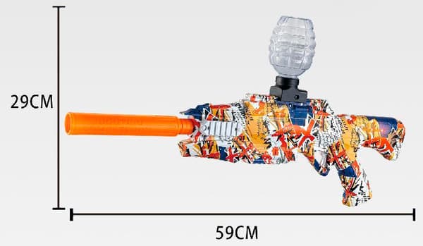 Elektronisk 2-i-1 Gel blaster + Dart blaster 59cm