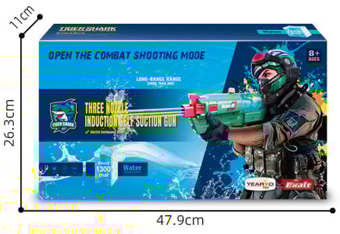 Tiger Shark Sports Elite Waken 05 elektroniskt Vattenpistol Vit