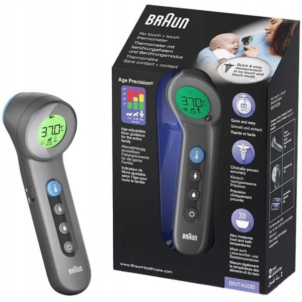 Braun BNT400B svart termometer