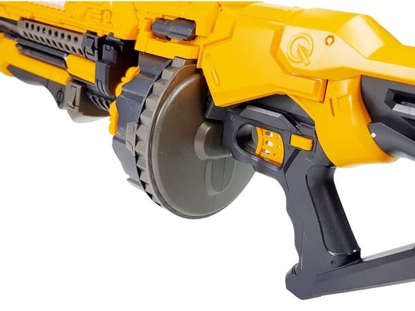 Battery Pistol Foam Cartridges 82 cm Rotating Magazine Yellow