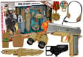 Miniatyrbillede 1 af 5: Military Kit with Accessories Gun Knife Binoculars Headphones Whistle Shortwave Radio