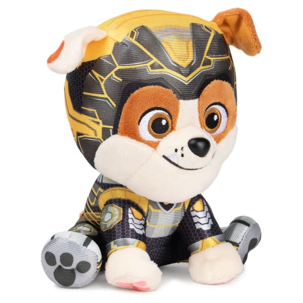 PAW PATROL Mighty Pups Movie plush Rubble, 15 cm