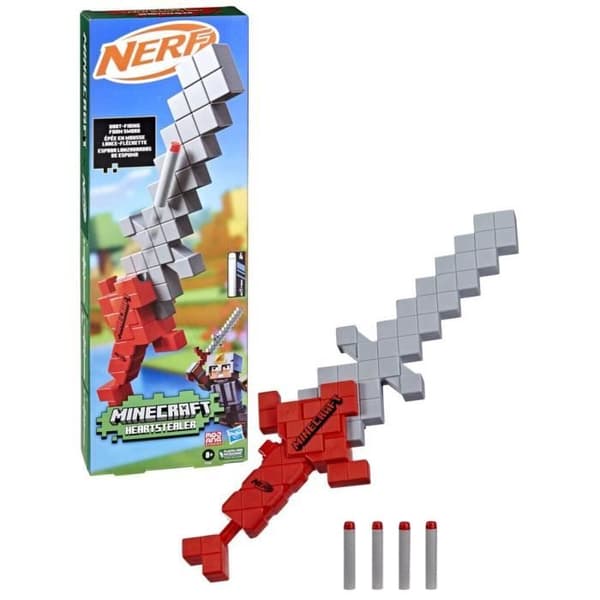 Shooting Toy - NERF - Minecraft Sox Foil - Dart Throwing Sword - Flerfärgad