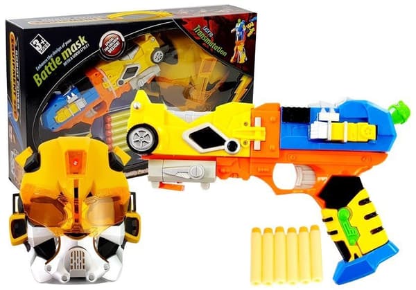Foam Dart Gun Robot 2i1 maske