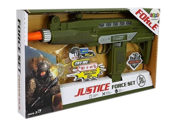 Militærsæt Gun Sound Light Badge 37 cm