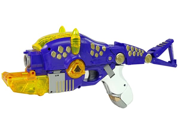 Dinobots 2in1 Dinosaur Dart Gun Lila Triceratops Shield