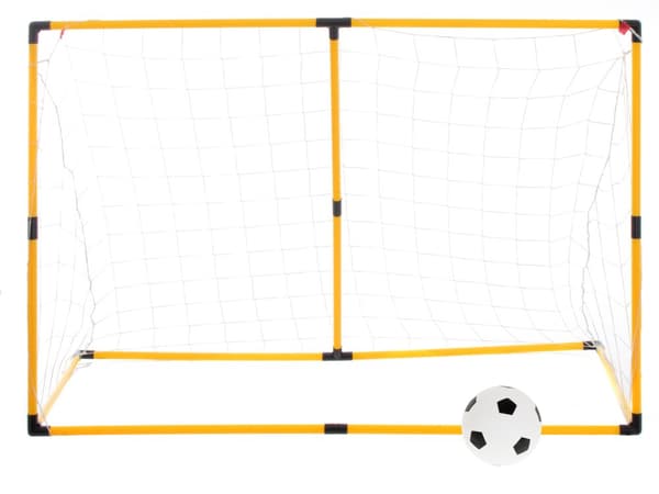 Træningsfodboldmål med net + målmåtte + bold