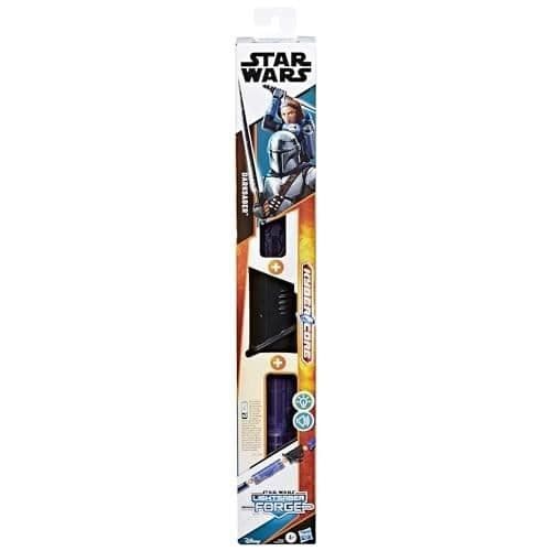 Mandalorian elektronisk ljussabel Svart sabel, Star Wars Lightsaber Forge Kyber Core, barnleksaker, 4 år