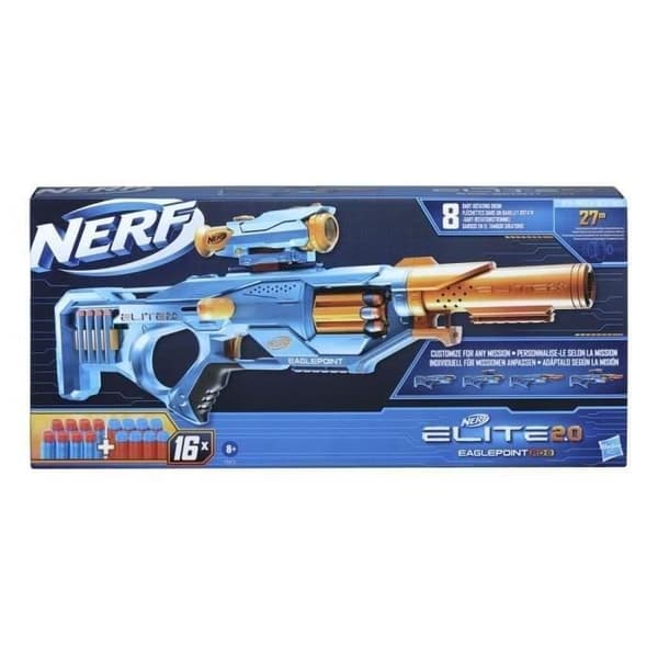 NERF - Elite 2.0 - Eaglepoint RD-8 blaster - 8 pilar - Anpassningsbar