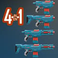 Miniatyrbild 5 av 8: Nerf Elite 2.0 Echo CS 10 Gun - NERF - Blå - Clip Magazine - 24 pilar ingår