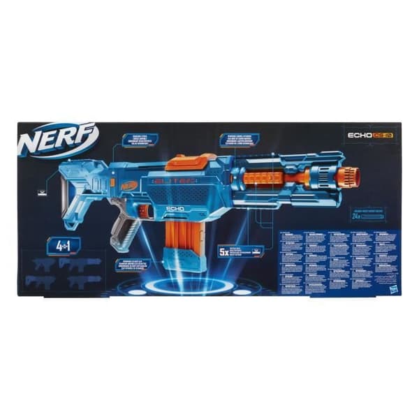 Nerf Elite 2.0 Echo CS 10 Gun - NERF - Blå - Clip Magazine - 24 pilar ingår
