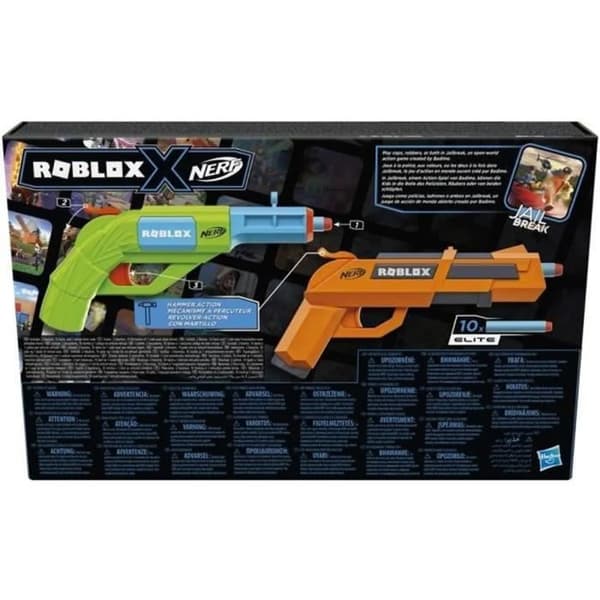 NERF - Roblox Jailbreak: Armory - 2 Blasters - 10 NERF-pilar - Kod för virtuellt föremål i spelet