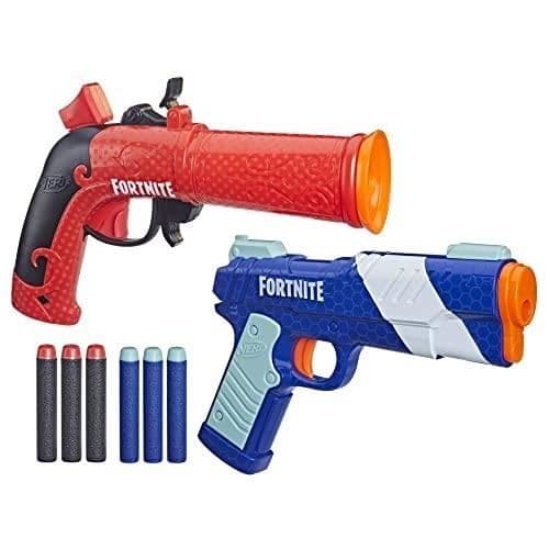 NERF FORTNITE DUAL PACK, INKLUDERAR 2 NERF BLASTERS, 6 SKUMDARTAR
