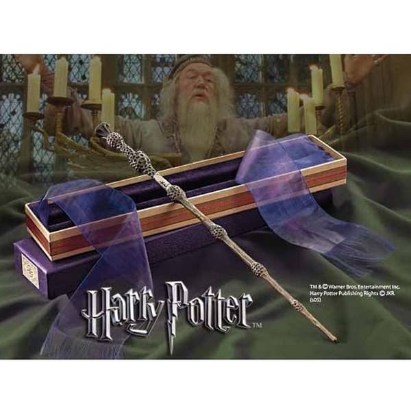 Dumbledores trollspö replika - Harry Potter - Noble Collection - Verklig storlek 38cm - Ollivanders ask