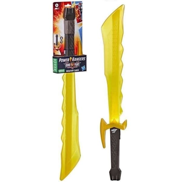 Megafury Dino Fury Sabre - Hasbro - Färgskiftande lysdioder och rörelseaktiverade ljud