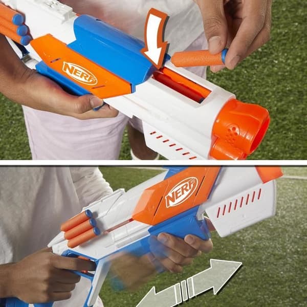 Nerf NSeries Strikeback Dart Blaster, 18 dart, 8 år och uppåt