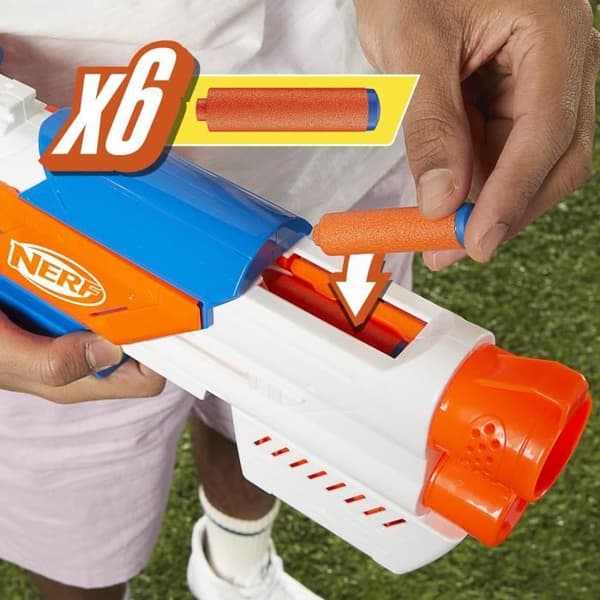 Nerf NSeries Strikeback Dart Blaster, 18 dart, 8 år och uppåt