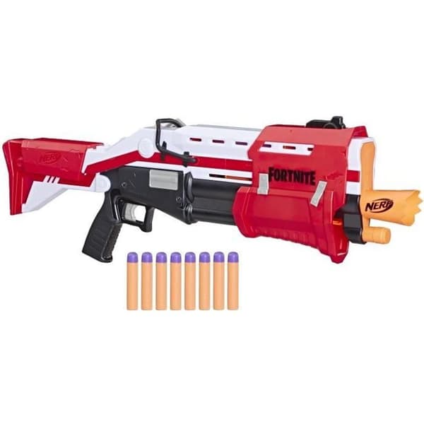 NERF - Fortnite TS Pump Blaster med 8 officiella Nerf Mega Dart