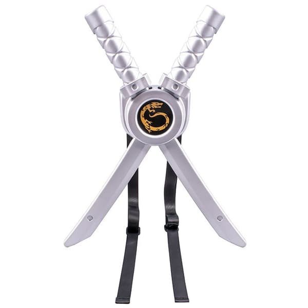 Lego Ninjago kostymtillbehör - Dubbelsabel med silverslida - Blandat - UTKLÄDD - Från 4 år