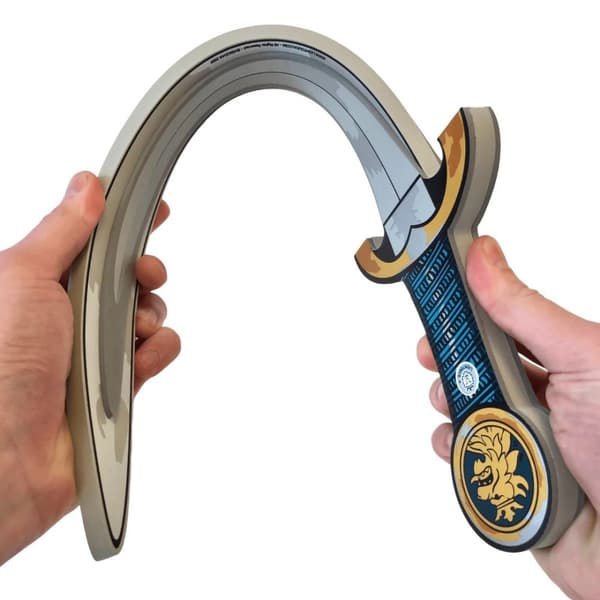 Noble Knight Skumsvärd  + Sköld + Yxa, blå
