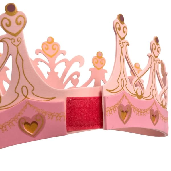 Drottning Rosa set med Skumsvärd + sköld + krona