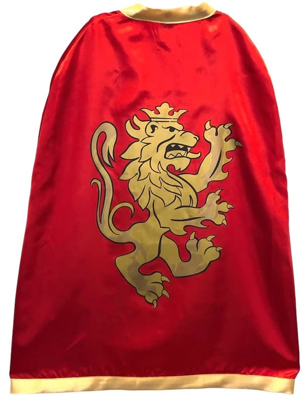 Noble Knight Röd kappa för utklädnad