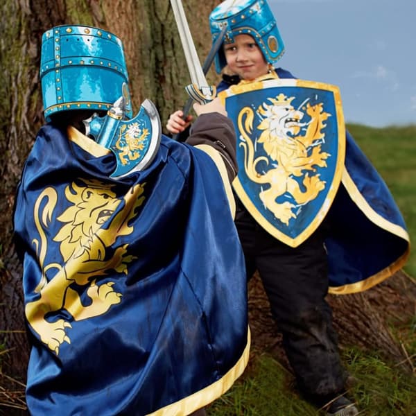 Noble Knight Blå kappa för utklädnad