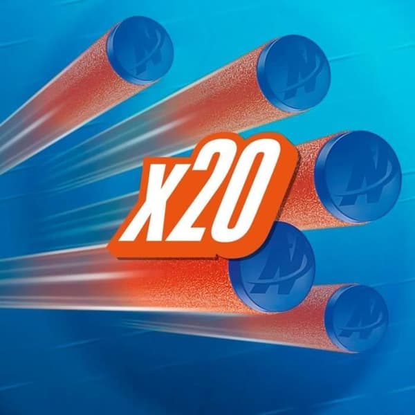 Leksak - HASBRO - Nerf N Series 20 pilar N1 - Extrem räckvidd - Optimal precision - Hög hastighet