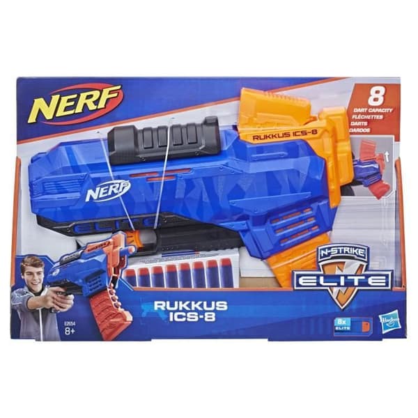 Nerf Elite Rukkus ICS-8 Gun med 8 skumpilar