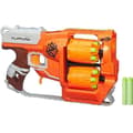 Miniatyrbild 1 av 5: NERF - Zombie Strike - FlipFury Blaster med 2 utbytbara 6-dartpipor och 12 pilar NERF - Zombie Strike Elite