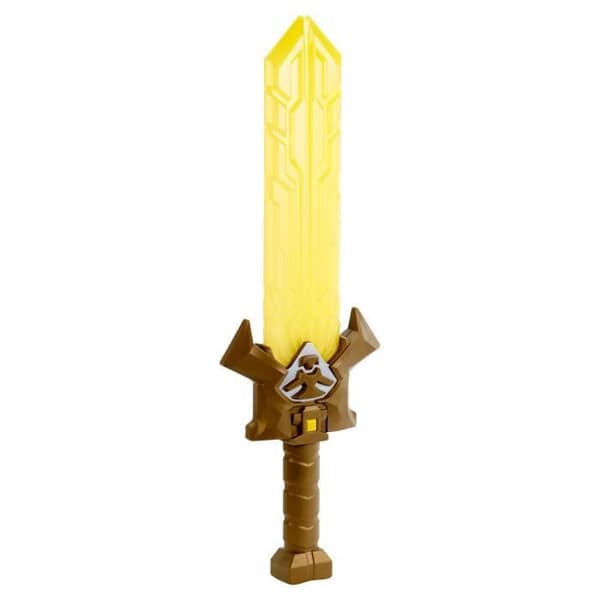 Leksakssvärd - MATTEL - He-Man and the Masters of the Universe HJG63 - Ljud - Ljus - Brun, Gul