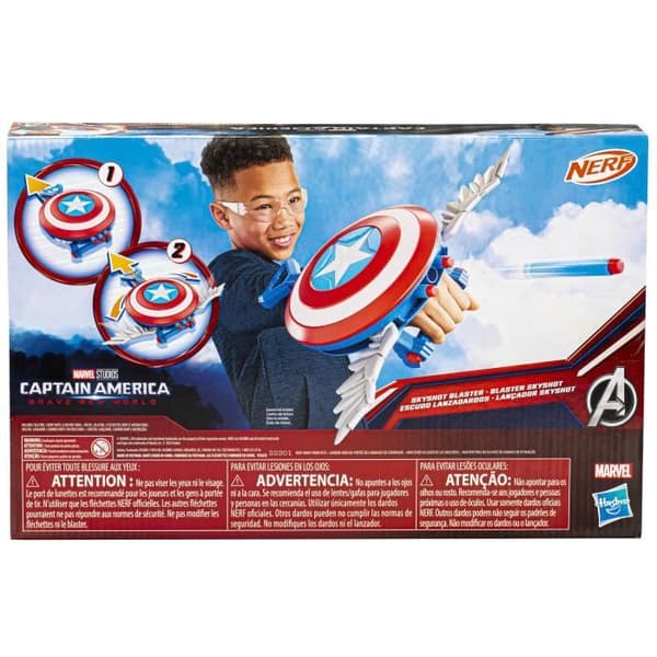 NERF Blaster Skyshot, skydd för kostym, Marvel Studios Captain America Brave New World, Från 5 år