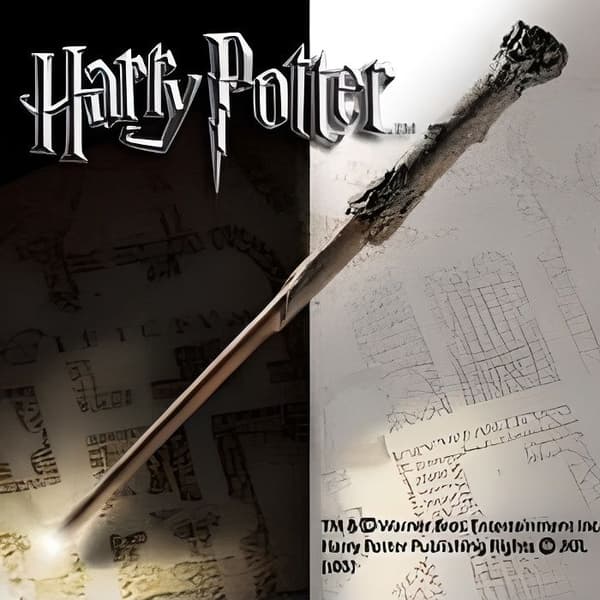 Harry Potter replika med självlysande stav - Noble Collection - Längd 36 cm - För barn från 8 år