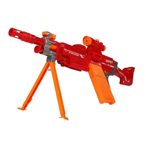 Fire Storm - Nurf Toy Gun - 75 Cm - Med mål - Rød
