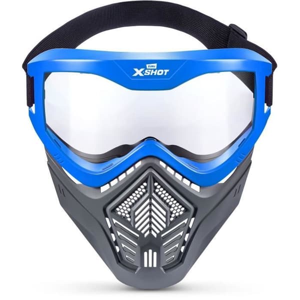 Accessoar - ZURU - X-SHOT Excel Blå Mask - Justerbart mask - Stilig design - Inbyggd ventilation
