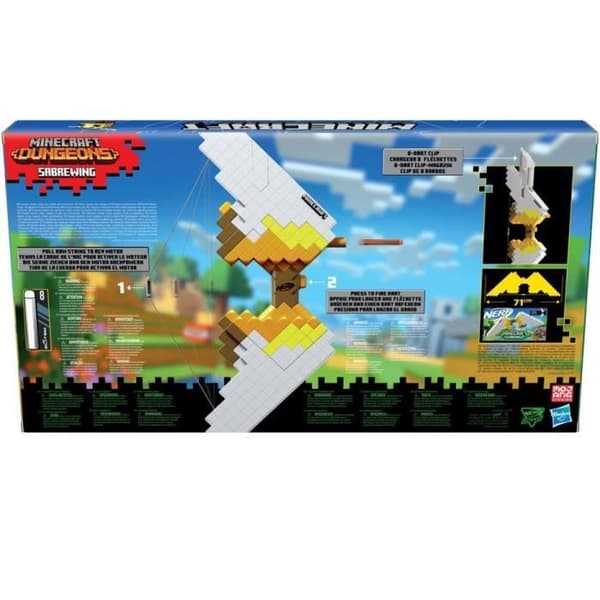 Nerf Minecraft Sabrewing Motorized Bow - 8 Dart - Minecraft Inspired