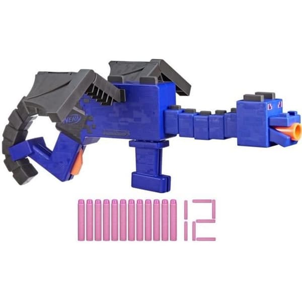 Nerf Minecraft Ender Dragon Blaster med 12 Nerf Elite Foam Dart